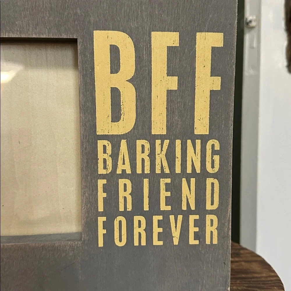 Designs by Kathy Gray and Yellow 'BFF Barking Friend Forever' Photo Frame